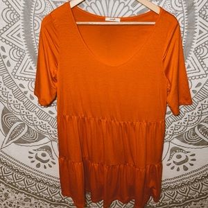 Coral colored tunic